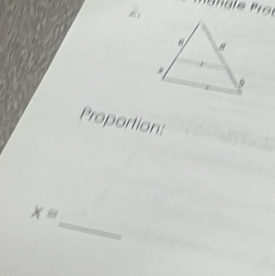 Proportion: 
_
X=