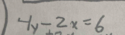 4y-2x=6