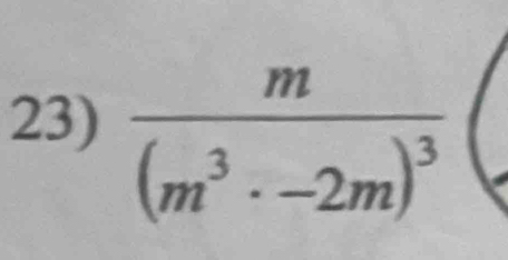 frac m(m^3· -2m)^3