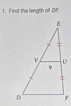 Find the length of DF.