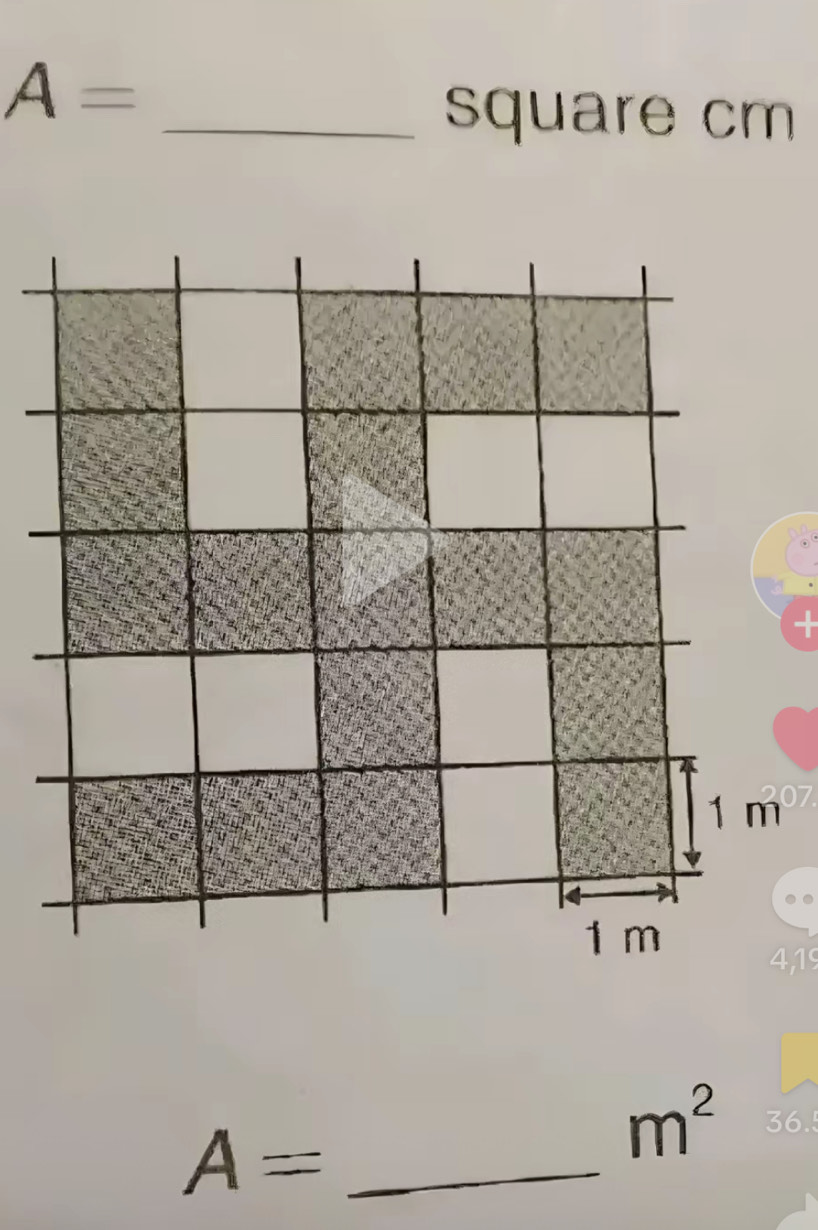 A=
_ square cm
_ A=
m^2 36.