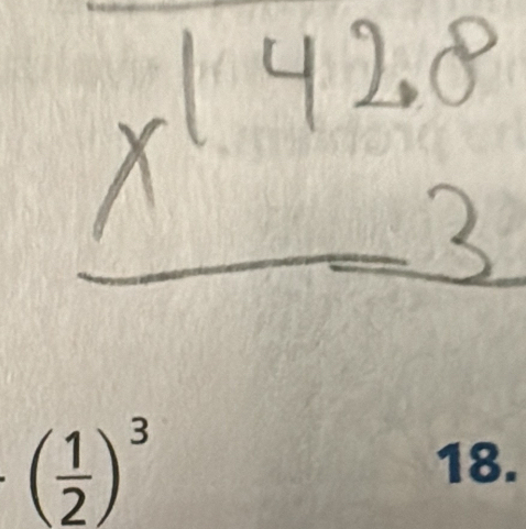 ( 1/2 )^3 18.