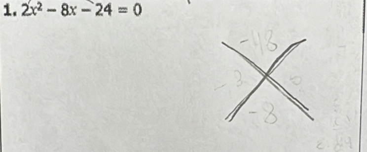 2x^2-8x-24=0