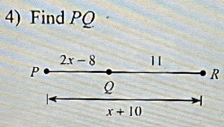 Find PQ
R