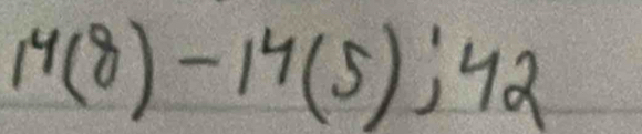 1^4(8)-14(5);42