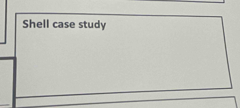 Shell case study