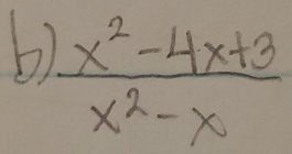  (x^2-4x+3)/x^2-x 