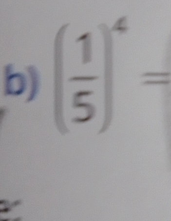 ( 1/5 )^4=