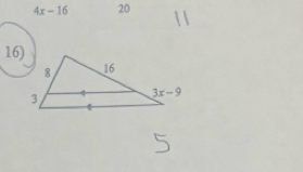 4x-16 20
16)