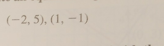 (-2,5), (1,-1)