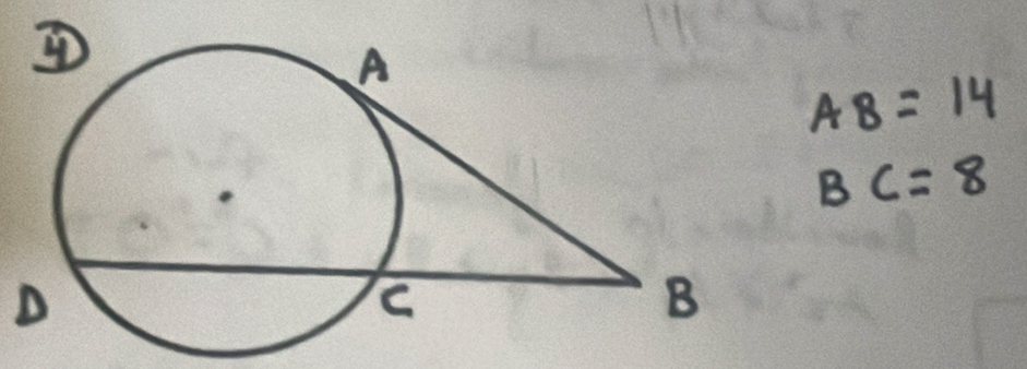 AB=14
BC=8
D