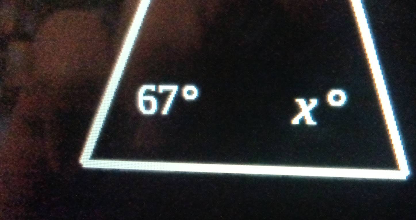 67°
x°