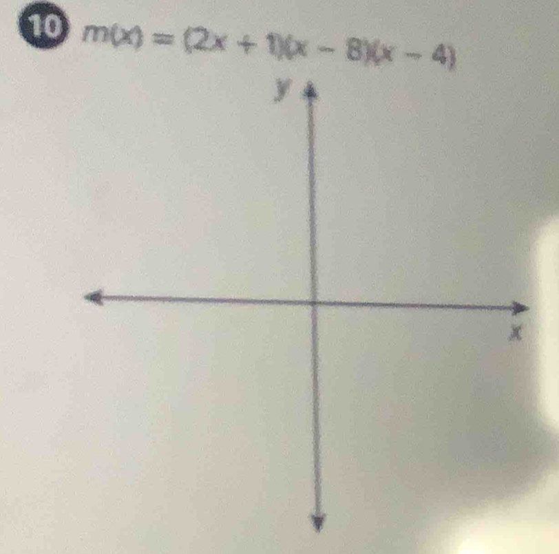 10 m(x)=(2x+1)(x-8)(x-4)