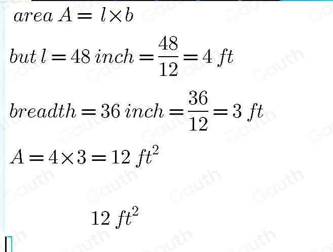 Solved: A science fair poster is a rectangle 48 in long and 36 in wide ...