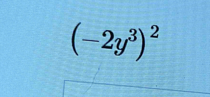 (-2y^3)^2