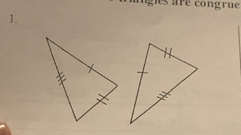 gles are congrue 
1.