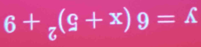 y=6(x+5)^2+9