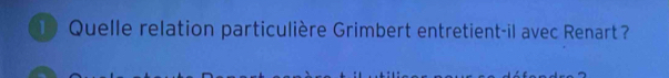 Quelle relation particulière Grimbert entretient-il avec Renart ?