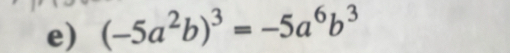 (-5a^2b)^3=-5a^6b^3