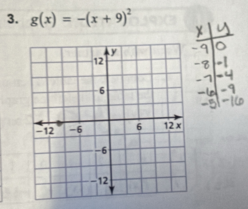 g(x)=-(x+9)^2