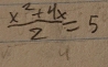  (x^2+4x)/2 =5