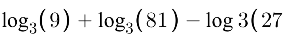 log _3(9)+log _3(81)-log 3(27