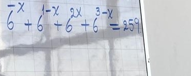 6^(-x)+6^(1-x)+6^(2x)+6^(3-x)=2591