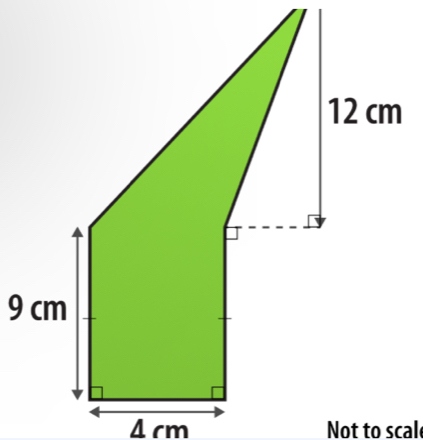 9 cm
4 cm Not to scal