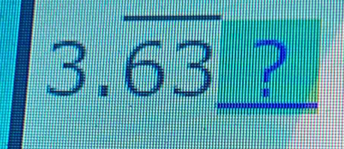 3.overline 63 ?