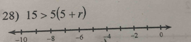 15>5(5+r)
-10 -8