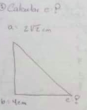 Calular eP
a 2sqrt(2)cm