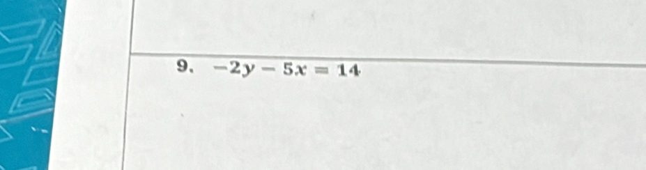 -2y-5x=14