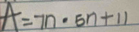 A=7n· 5n+11