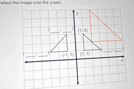 reflect the image over the y-axis.