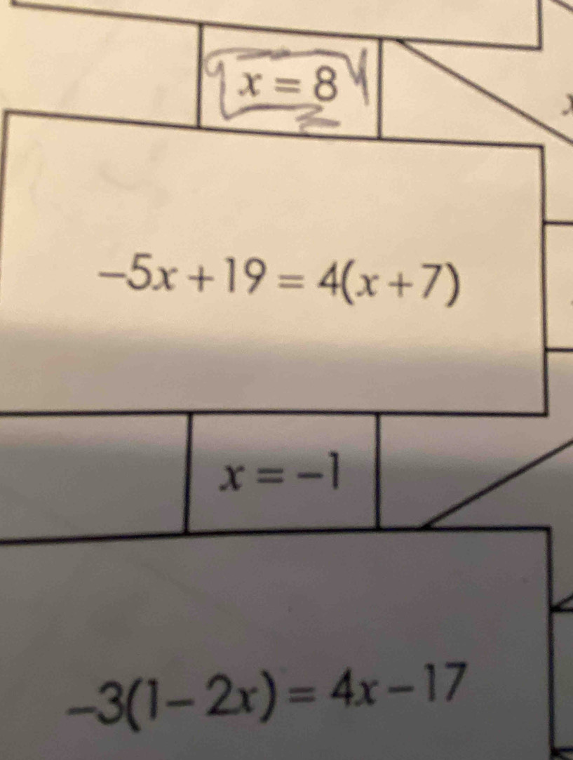 -3(1-2x)=4x-17