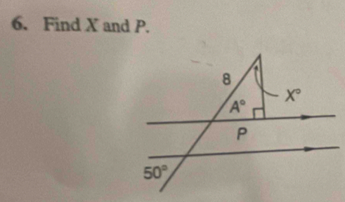 Find X and P.