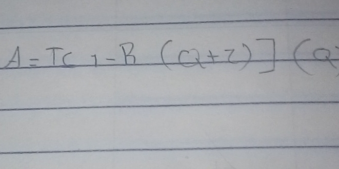 A=TC_1-R(Q+Z)](Q)