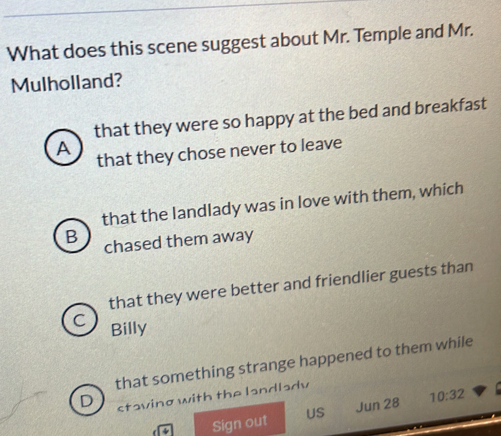 Solved: What does this scene suggest about Mr. Temple and Mr ...