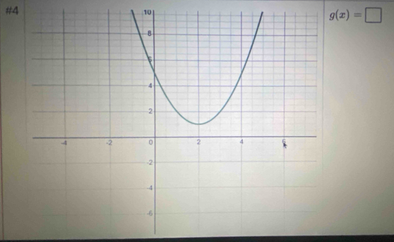 #4 
10
g(x)=□