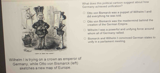Solved: What does this political cartoon suggest about how Germany ...
