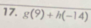 g(9)+h(-14)