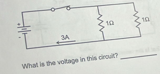 What is the voltage in this circuit? 
_