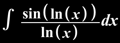 ∈t  sin (ln (x))/ln (x) dx