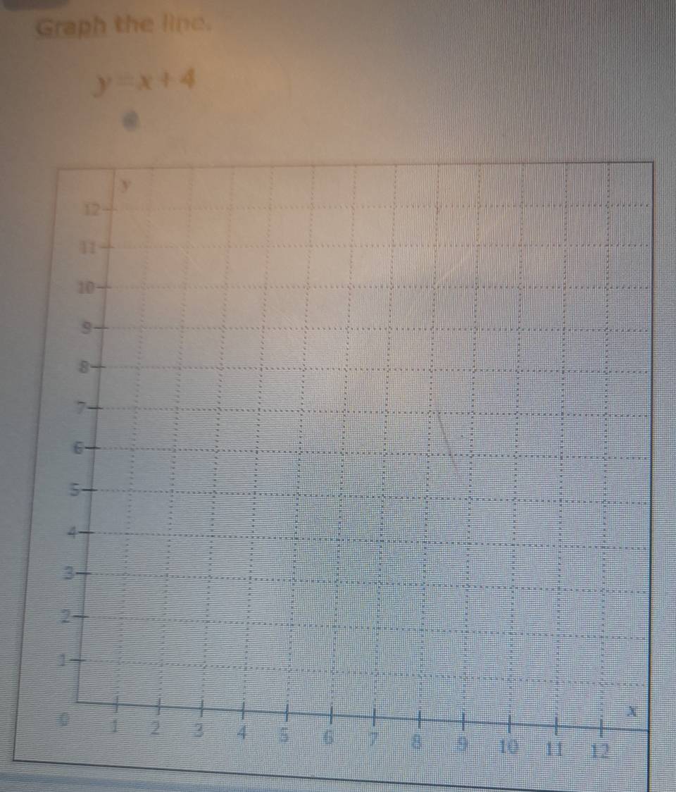 Graph the line.
y=x+4
a