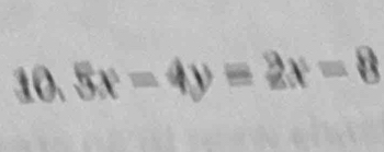 5x-4y=2x-8