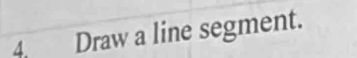 Draw a line segment.