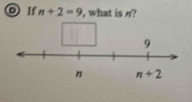 If n+2=9 , what is n?