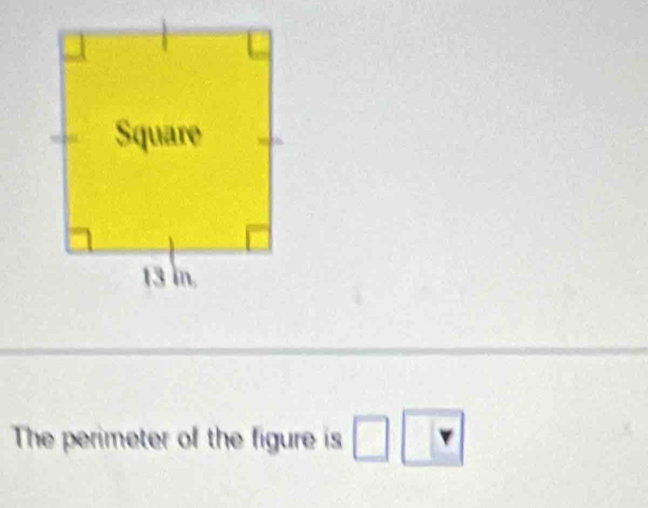 The perimeter of the figure is □ boxed r