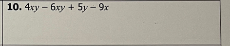 4xy-6xy+5y-9x