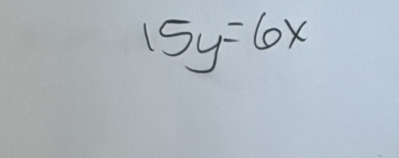 15y=6x